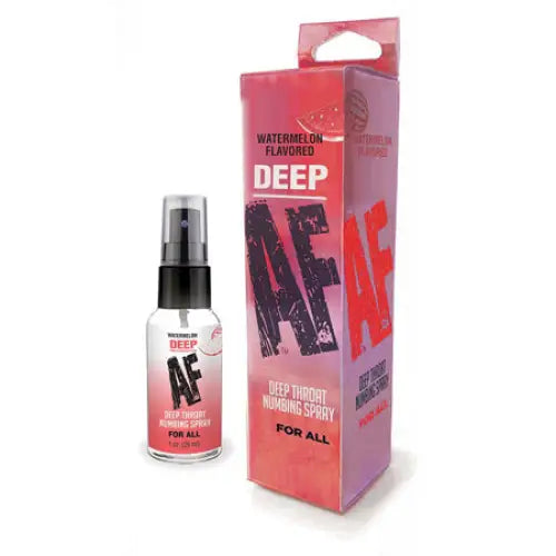 Deep AF Watermelon Flavored Deep Throat Numbing Spray 1 oz. - Oral Sex Enhancer