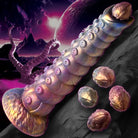 Alien tentacle with glowing segments and eggs for use with water based lubricants