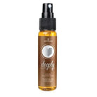 Spray bottle of Sensuva ’Deeply Love You’ chocolate coconut flavored throat relaxing spray