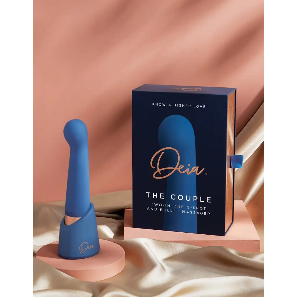 Deia ’The Couple’ Convertible G-Spot and Bullet Vibrator - Blue - Plain Vibrator