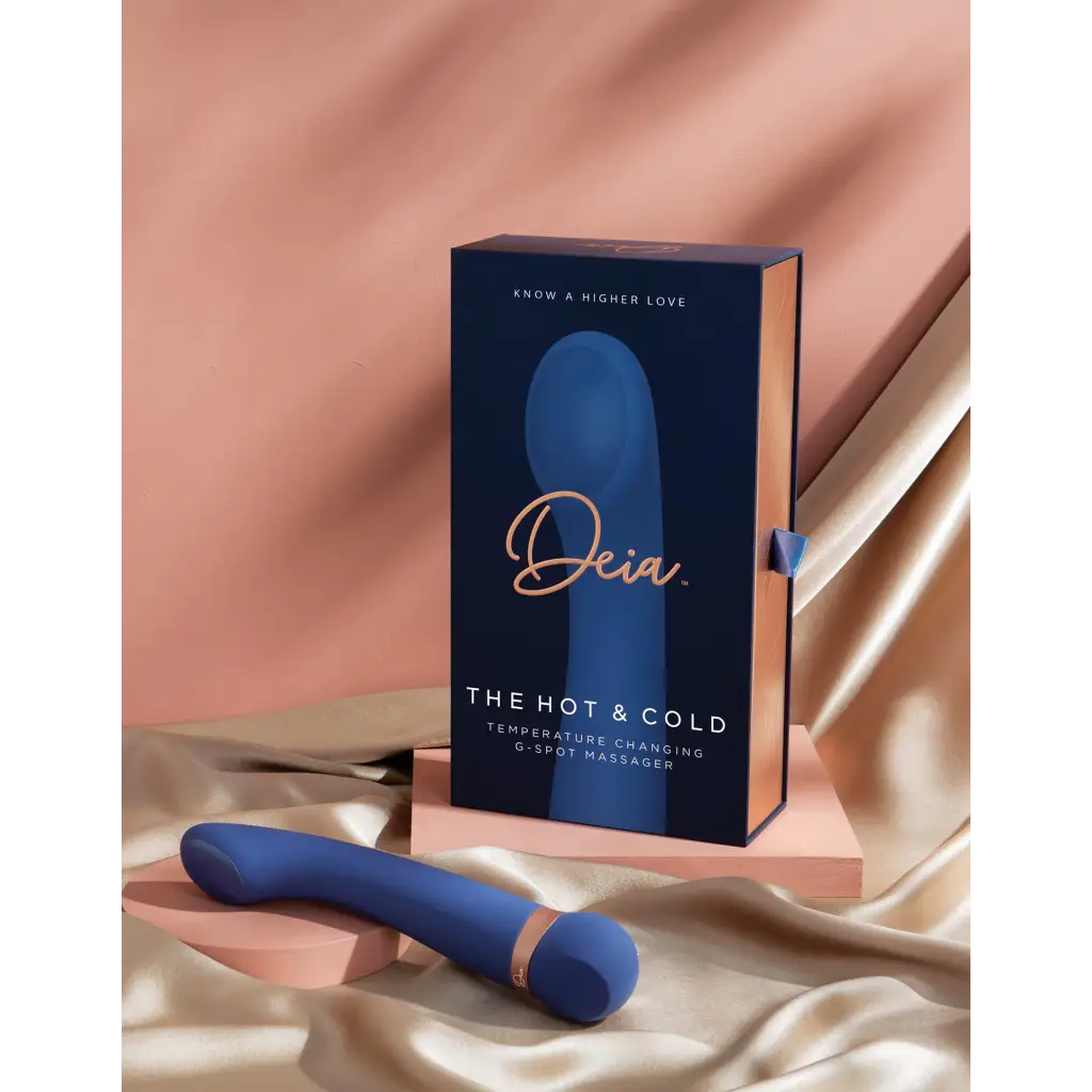 Deia ’The Hot & Cold’ Temperature-Changing G-Spot Vibrator - Blue - Plain Vibrator