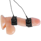 Flesh-colored prosthetic thumb with sensors from Deluxe Power E-stim Box Kit