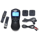 Handheld power box ’Zeus’ with digital display and control buttons, part of Deluxe E-stim Box Kit