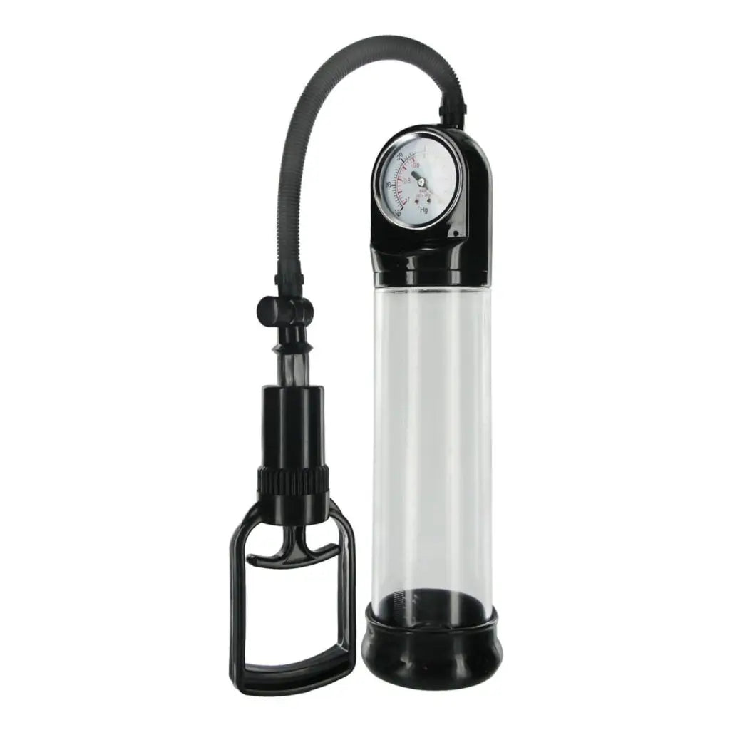 Deluxe Trigger Pump - Penis pump with pressure gauge and hand-operated suction mechanism