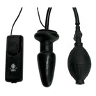 Trinity Vibes Vibrator Black Deluxe Wonder Plug at the Haus of Shag