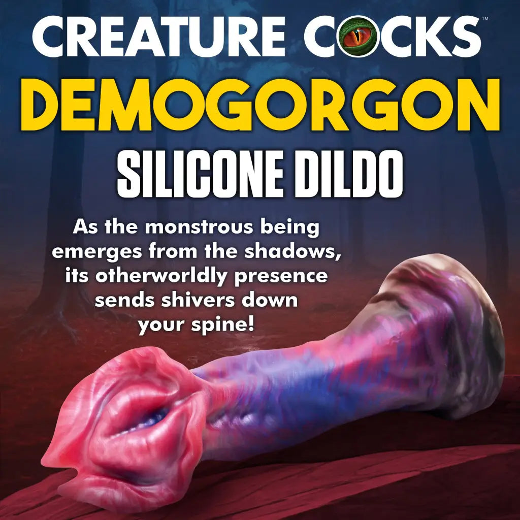 Creature Cocks Demogorgon Silicone Dildo: Compatible with water-based lubricants