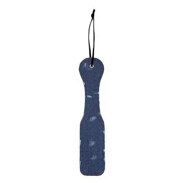 Blue denim paddle with hanging loop - Perfect for stylish and functional use