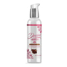 Bottle of Deodil Body Lotion with white background - Chocolate Kiss flavored lubricant