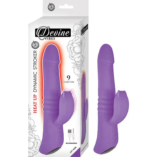 Devine Vibes Heat-up Dynamic Stroker - Pink - Vibrators