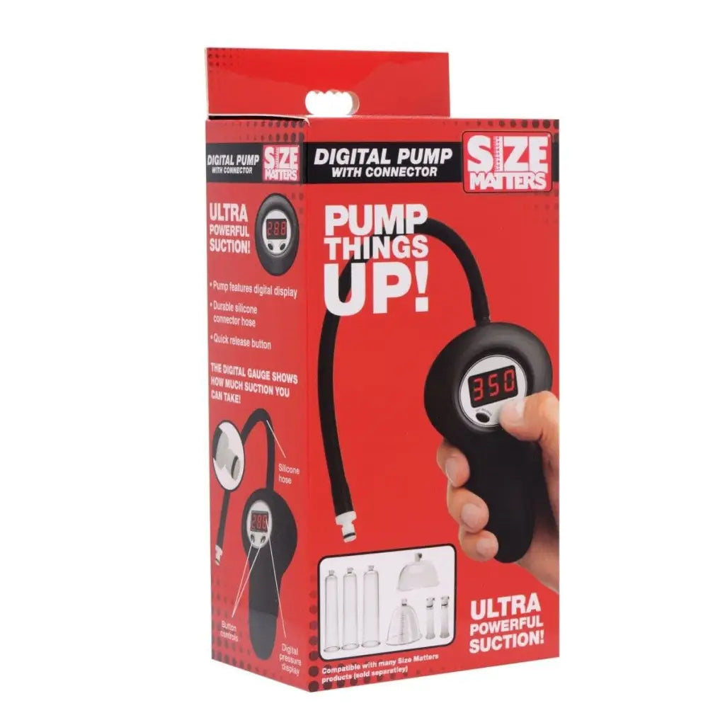 Digital Pump with Connector: Digital earphones safely packaged in a durable box