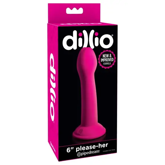 Dillio 6’’ Please Her Dong - Pink - Plain Dildo