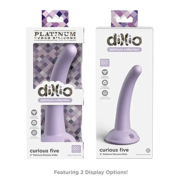 Dillio Dongs & Dildos Dillio Platinum 5" Curious Five Silicone Dildo at the Haus of Shag