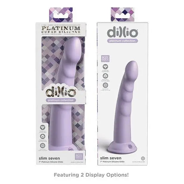 Dillio Dongs & Dildos Dillio Platinum 7" Slim Seven Silicone Dildo at the Haus of Shag