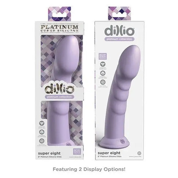 Dillio Dongs & Dildos Dillio Platinum 8" Super Eight Silicone Dildo at the Haus of Shag