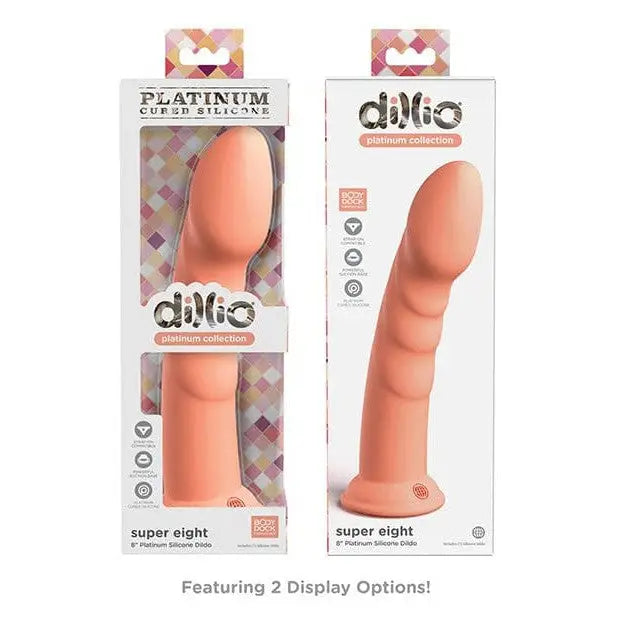 Dillio Dongs & Dildos Dillio Platinum 8" Super Eight Silicone Dildo at the Haus of Shag