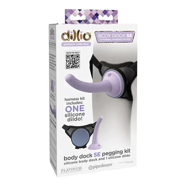 Dillio Platinum Body Dock SE Pegging Kit with 5 in. Silicone Dildo - Realistic Dildo