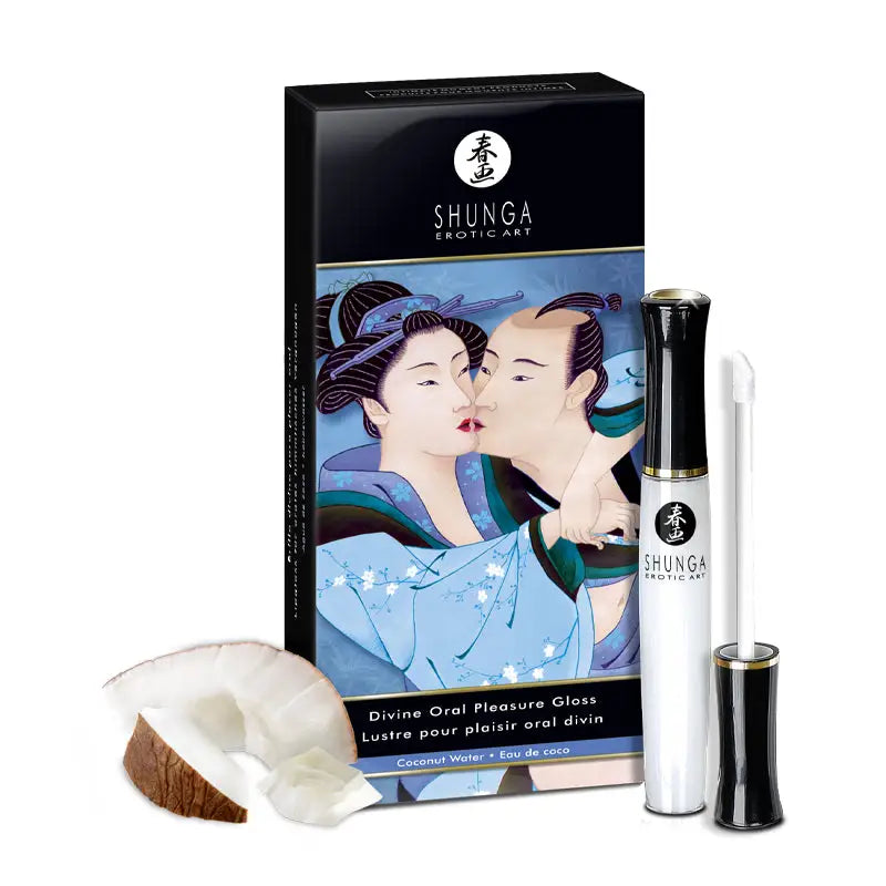 Divine Oral Pleasure Lipgloss Coconut Water 1 Oz - Sextoys for Couples