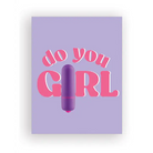 Do You Girl Naughty Greeting Card W/rock Candy Vibrator & Fresh Vibes Towelettes - Party Supplies