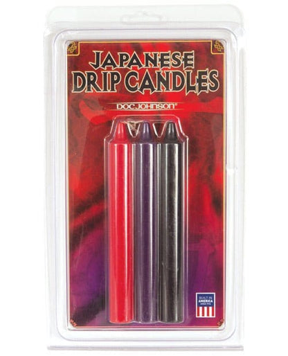 Doc Johnson Dripping Candle Multi-Color (Dark) Doc Johnson Japanese Drip Candles at the Haus of Shag