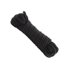 Doc Johnson Japanese Style Bondage Cotton Rope - Black on White Background