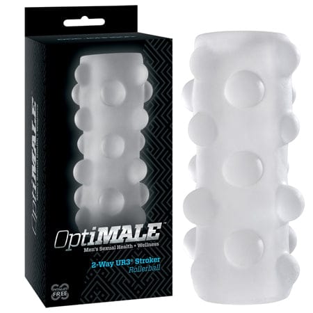 Doc Johnson Manual Stroker OptiMALE – Reversible UR3 Stroker – Rollerball Clear at the Haus of Shag