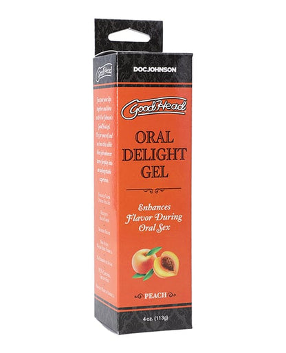 Doc Johnson Sexual Enhancers Peach Goodhead Oral Delight Gel - 4 Oz at the Haus of Shag