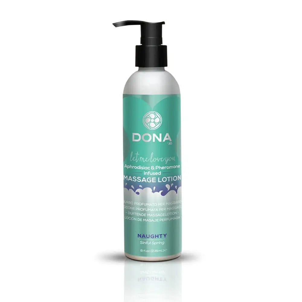 Dona Massage Lotion Naughty - Sinful Spring 8 fl oz: aphrodisiac-infused sensual lotion