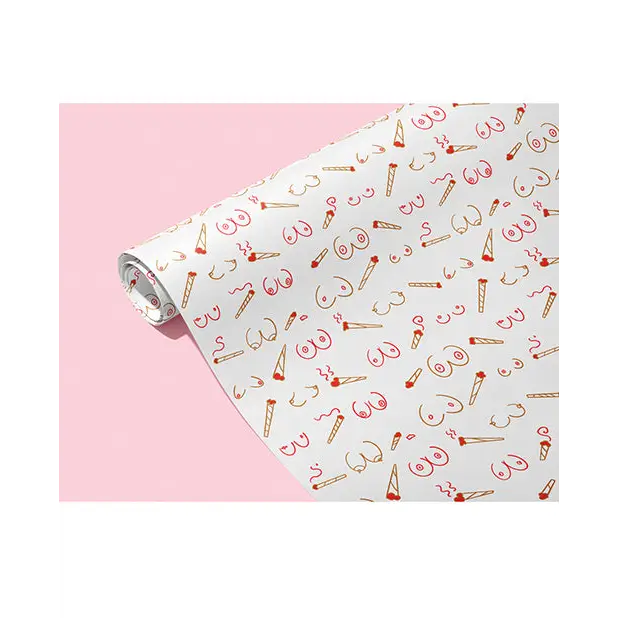 Doobies And Boobies Naughty Wrapping Paper - Party Supplies