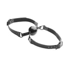 Doppleganger Silicone Mouth Gag with adjustable leather straps for secure, comfortable use