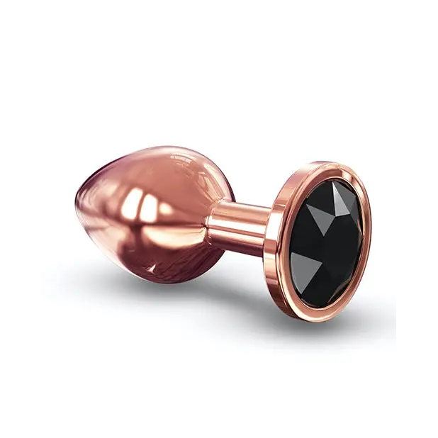 Dorcel Aluminium Bejeweled Diamond Plug - Rose Gold / Medium - Butt Plug