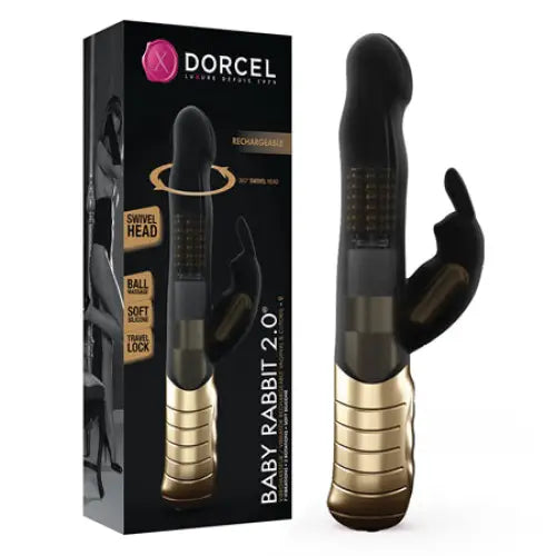 Dorcel Baby Rabbit 2.0 Rechargeable Silicone Rabbit Vibrator - Gold - Rabbit