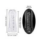 Dorcel Deep Blow Tornado Sleeve - Clear - Manual Stroker