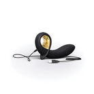 Dorcel Deep Expand Rechargeable Silicone Inflating Vibrator - Black - Plain Vibrator