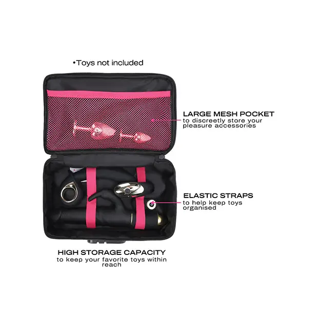 Pink Fish Travel Case showcased in Dorcel Discreet Storage Box with integrated padlock