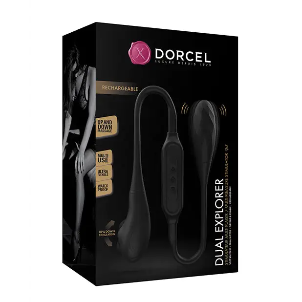 Dorcel Dual Explorer Double Ended - Black - Double Ended Vibrator