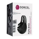 Dorcel Fun Bag Rechargeable Silicone Vibrating Cockring & Testicle Stimulator - Black - Testicle Vibrator