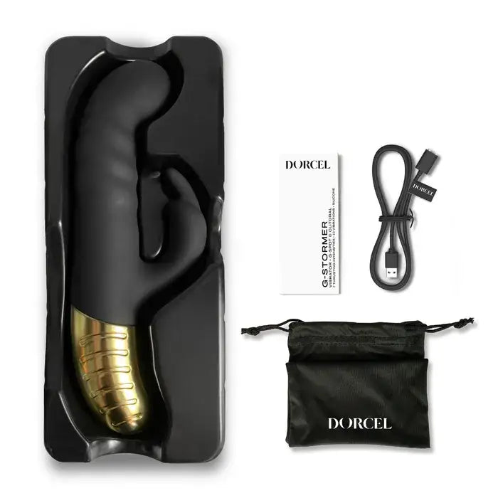 Dorcel G-Stormer Thrusting G Spot Rabbit - Black - Rabbit