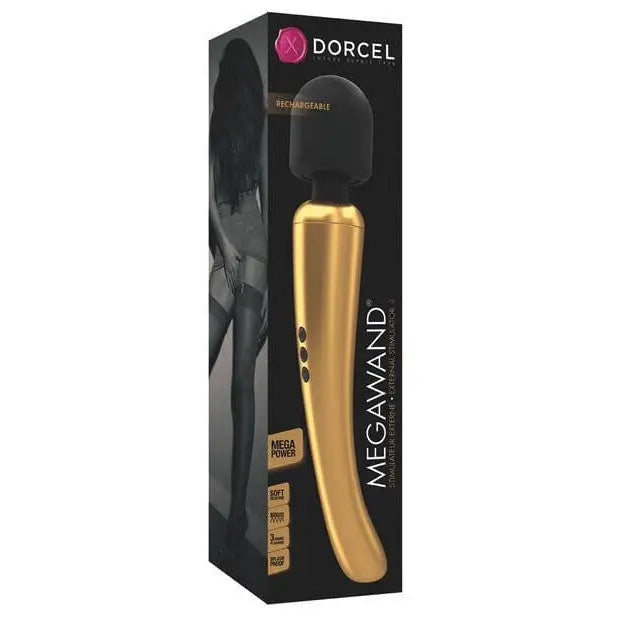 Lovely Planet Massage Products Gold Dorcel Megawand Rechargeable Wand at the Haus of Shag