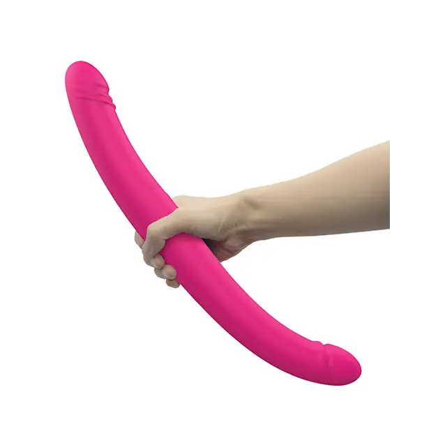 Dorcel Orgasmic Double Do Rechargeable Thrusting & Vibrating Double Dildo Pink - Pink - Double Ended Vibrator