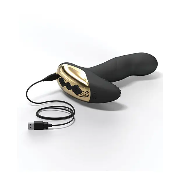 Dorcel P-Finger Prostate Plug - Black - Powered Butt Plug