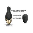 Dorcel P-Joy Double Action Prostate Massager - Black - Powered Butt Plug