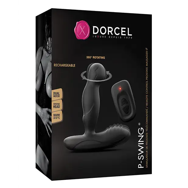 Dorcel P-Swing Prostate Plug - Black - Powered Butt Plug