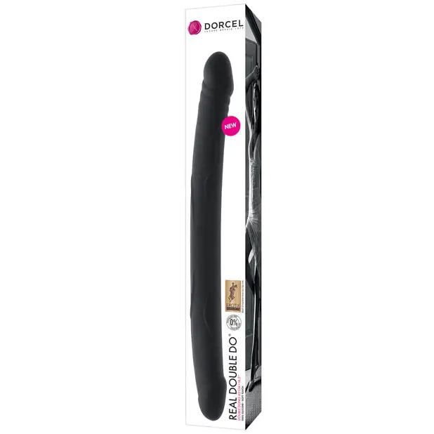 Dorcel Real Double DO 16.5’’ Double Ended Dildo - Black - Double Ended Dildo