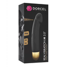 Dorcel Real Vibration M 8.6’’ Rechargeable Vibrator 2.0 - Black - Realistic Vibrator