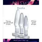 Prisms Plug Dosha 3 Piece Glass Anal Plug Kit at the Haus of Shag