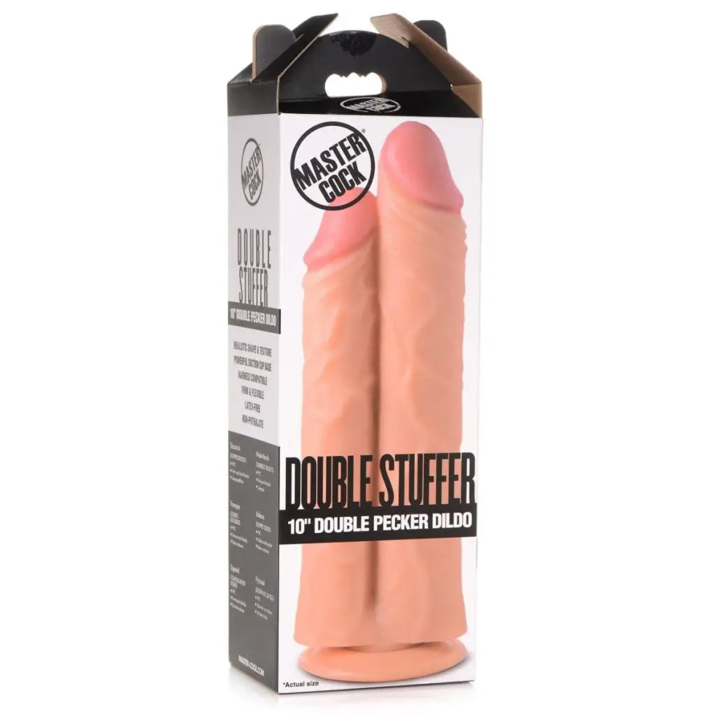 Master Cock Realistic Dildo Double Stuffer 10 Inch Dildo at the Haus of Shag