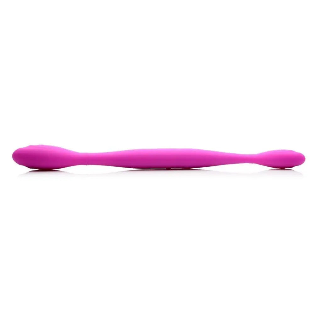 inmi Double Ended Vibrator Double Thump 7x Rechargeable Silicone Double Dildo at the Haus of Shag