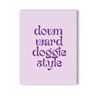 Downward Doggie Naughty Greeting Card - Party Supplies