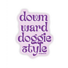 Downward Doggie Naughty Sticker - Pack Of 3 - Stickers