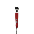 Red microphone with black cord, Doxy Die Cast 3 Compact Wand, premium quality die cast